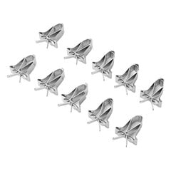 10 kpl Parrot Fruit Vegtable Clips Ruostumattomasta teräksestä Parrot Fruit Vegtable Feeder Clips for Parrot Lark Hamster Rabbit hinta ja tiedot | Lintulaudat ja lintuhäkit | hobbyhall.fi