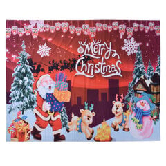 Polyesterikuituvahvisteinen sarjakuva Merry Christmas Hirvikuvioinen seinäripustin mattovalokuvaus tausta 200x150cm / 78.7x59.1in hinta ja tiedot | Isot matot | hobbyhall.fi