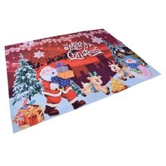 Polyesterikuituvahvisteinen sarjakuva Merry Christmas Hirvikuvioinen seinäripustin mattovalokuvaus tausta 200x150cm / 78.7x59.1in hinta ja tiedot | Isot matot | hobbyhall.fi