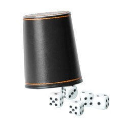 PU-nahkaiset noppakupit, joissa on 5 noppatankoa KTV Entertainment Dice Cup hinta ja tiedot | Pöytäjalkapallo | hobbyhall.fi