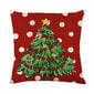 Jouluinen tyynyliina 18x18 setti 4 vihreää ja punaista joulukoristeita maalaistalo tyynyliina Santa Claus Snowflake Sunmostar hinta ja tiedot | Joulukoristeet | hobbyhall.fi