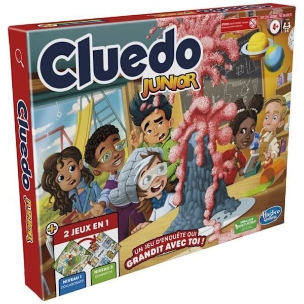 Cluedo Junior 2-in-1 - Junior-lautapeli - pulmapeli Monivärinen hinta ja tiedot | Lautapelit ja älypelit | hobbyhall.fi