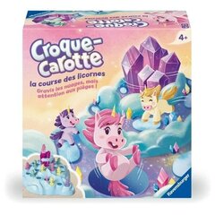 Croque Carrot Unicorn, Croque Carrot -pohjainen lautapeli, Hauska kurssipeli, Ikä 4, 22798, Ravensburger hinta ja tiedot | Lautapelit ja älypelit | hobbyhall.fi