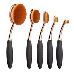 Oval Foundation Brush Suuri hammasharja Meikkisiveltimet Nopea virheetön sovellus Nestemäinen kerma jauhe Foundation5 Pack hinta ja tiedot | Meikkisiveltimet ja meikkisienet | hobbyhall.fi