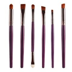 6kpl Makeup Eye Harjat Set Eyeliner Eyeshadow Blending Harjat Makeup työkalu hinta ja tiedot | Meikkisiveltimet ja meikkisienet | hobbyhall.fi