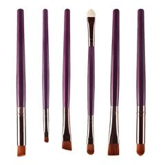 6kpl Makeup Eye Harjat Set Eyeliner Eyeshadow Blending Harjat Makeup työkalu hinta ja tiedot | Meikkisiveltimet ja meikkisienet | hobbyhall.fi