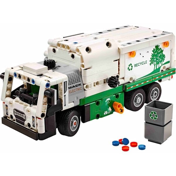 LEGO Technic Mack LR sähköinen roska-auto liikkuvalla kuormaimella ja Mi hinta ja tiedot | Poikien lelut | hobbyhall.fi