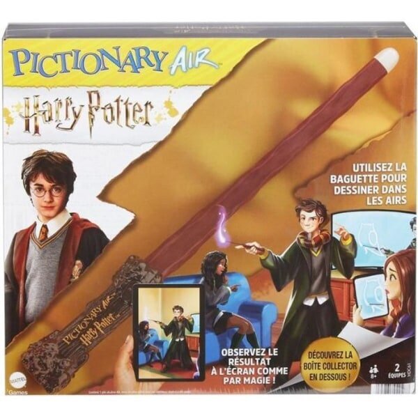 Mattel Games - Pictionary Air Harry Potter - Juhla- ja piirustuspeli koko perheelle - 8-vuotiaasta alkaen hinta ja tiedot | Lautapelit ja älypelit | hobbyhall.fi