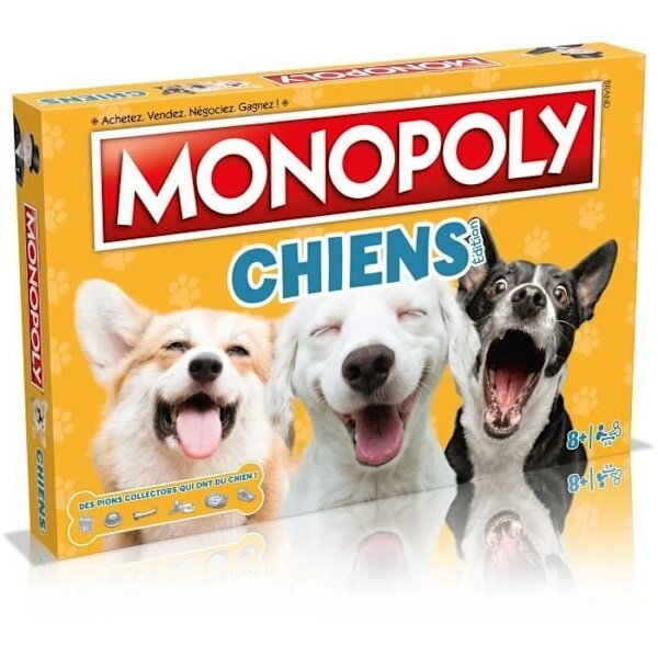 Monopoly Dogs - Lautapeli - VOITTOLIIKKEET - Monopoli erirotuisten koirien kanssa. hinta ja tiedot | Lautapelit ja älypelit | hobbyhall.fi