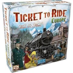 Juhlapeli Ticket To Ride Europe, Pohjoismainen hinta ja tiedot | Lautapelit ja älypelit | hobbyhall.fi