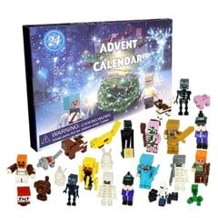 Minecraft Advent Calendar joululahjasetti, lähtölaskenta seikkailulahjaidea, päivittäinen keräilijän yllätys-Xin hinta ja tiedot | Joulukoristeet | hobbyhall.fi