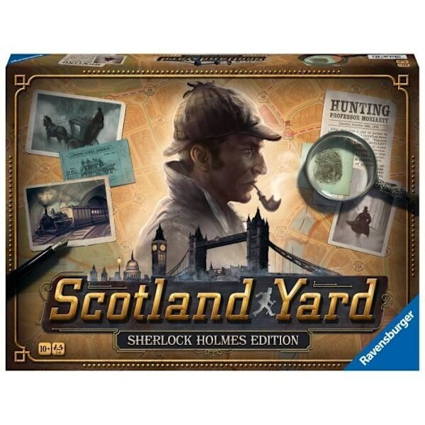 Scotland Yard Sherlock Holmes, perhestrategiapeli, 10 vuotta, 27344, Ravensburger hinta ja tiedot | Lautapelit ja älypelit | hobbyhall.fi