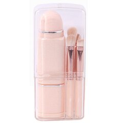 Qqdd 8 in 1 Travel Loose Powder Brush Foundation Blending Lip Brush Portable Makeup Brushes Sets Red (punainen) hinta ja tiedot | Meikkisiveltimet ja meikkisienet | hobbyhall.fi