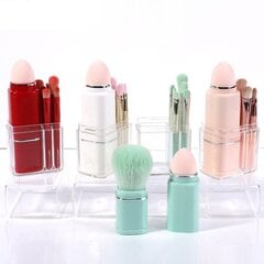 Makeup Brush Set monitoiminen 8 in 1 Travel Makeup Brush Set, kannettava läpinäkyvä kotelo, täydellinen joukko kauneudenhoitotyökaluja hinta ja tiedot | Meikkisiveltimet ja meikkisienet | hobbyhall.fi