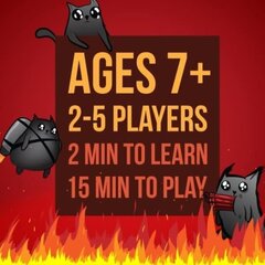 Exploding Kittens - Korttipeli | Perhepeli | Venäläinen ruletti | Englanti | Ikä 7+ | 2-5 pelaajaa hinta ja tiedot | Lautapelit ja älypelit | hobbyhall.fi