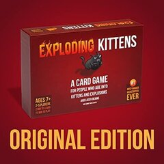 Exploding Kittens - Korttipeli | Perhepeli | Venäläinen ruletti | Englanti | Ikä 7+ | 2-5 pelaajaa hinta ja tiedot | Lautapelit ja älypelit | hobbyhall.fi