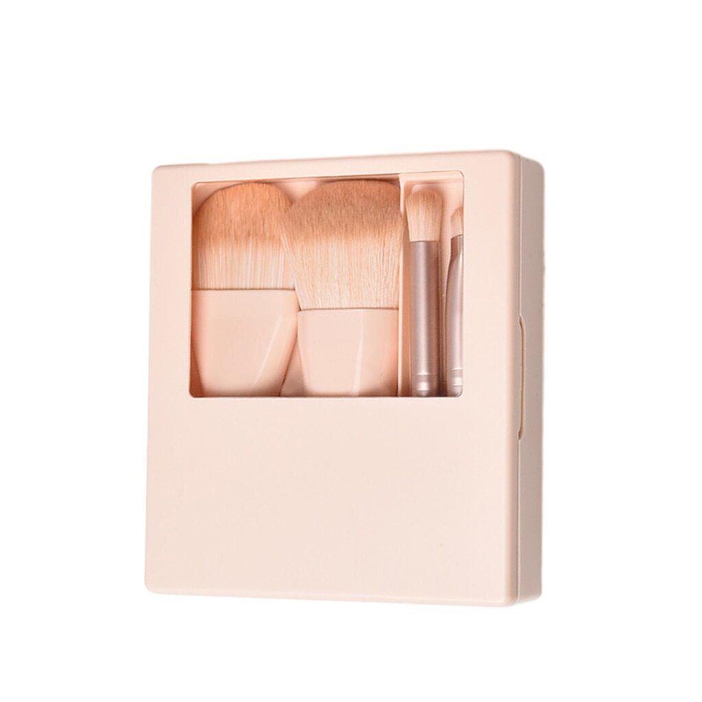 Travel Makeup Brush Set 9pcs Mini Makeup Kit Portable Complete Function Cosmetic Brushes vaaleanpunainen hinta ja tiedot | Meikkisiveltimet ja meikkisienet | hobbyhall.fi