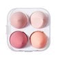 4 kpl Makeup Sponges Blender Set - 4 kpl Professional Beauty Sponge Foundation Blending Blender ja 1Egg Case (vaaleanpunainen) hinta ja tiedot | Meikkisiveltimet ja meikkisienet | hobbyhall.fi