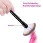 Fan Makeup Brush, Professional Korostaminen Make Up Brush Blush Bronzer Cheekbones Brush, musta hinta ja tiedot | Meikkisiveltimet ja meikkisienet | hobbyhall.fi