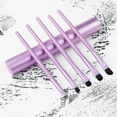 Silmä harjat Set 5kpl Blush Eyeshadow Työkalut Herkkä pehmeä säätiö Blusher Blending Beauty Makeup Brush Sets Purple hinta ja tiedot | Meikkisiveltimet ja meikkisienet | hobbyhall.fi