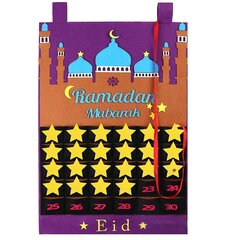 Eid Ramadan Mubarakin lähtölaskentakalenteri 30 tähden tarroilla adventtikalenteri hinta ja tiedot | Joulukoristeet | hobbyhall.fi