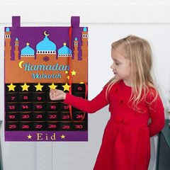 Eid Ramadan Mubarakin lähtölaskentakalenteri 30 tähden tarroilla adventtikalenteri hinta ja tiedot | Joulukoristeet | hobbyhall.fi