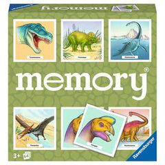 Muistipeli Ravensburger Grand Memory Dinosaurs, FI hinta ja tiedot | Lautapelit ja älypelit | hobbyhall.fi