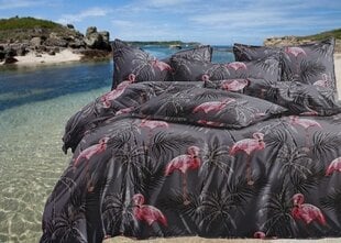 Vuodevaatteet flamingoilla, 200x220 cm, 4 osaa hinta ja tiedot | Pussilakanat ja tyynyliinat | hobbyhall.fi