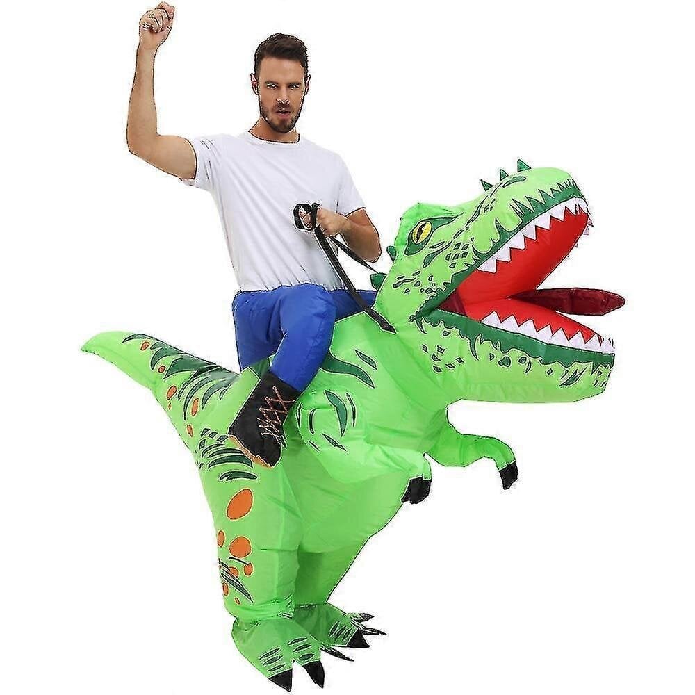 Uusi T-Rex Dinosaur Cosplay puhallettavat asut puvut maskotti hauska juhla-anime joulun halloween-asu mekko aikuisille lapsille hinta ja tiedot | Naamiaisasut | hobbyhall.fi