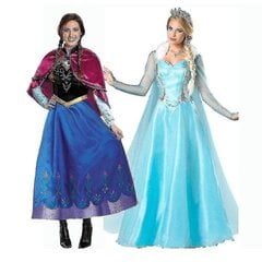 Aikuisten prinsessa Anna Elsa -asu Joulu Cos Fancy Dress Outfit Laadukas hinta ja tiedot | Naamiaisasut | hobbyhall.fi