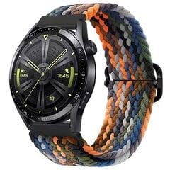 (Huawei Watch 46mm Denim väri)Nylon punottu lenkkihihna Samsung Watch 3/4 Active 2 Huawei Watch 3/GT Rannekoru Ranneke Amazfit GTR/Stratos Belt| hinta ja tiedot | Älykellojen ja aktiivisuusrannekkeiden lisätarvikkeet | hobbyhall.fi