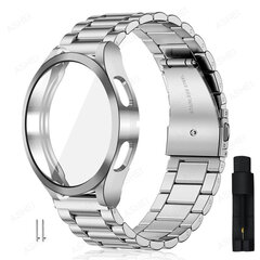 (kello 5 pro 45 mm hopeasarja työkalu) Samsung Galaxy Watch 4 5 44 mm 40 mm rannekkeelle + kotelo Galaxy Watch 4 Classic 46 mm 42 mm 5 Pro 45 mm hihnalle Tpu -kotelo - kellon rannekkeet hinta ja tiedot | Älykellojen ja aktiivisuusrannekkeiden lisätarvikkeet | hobbyhall.fi