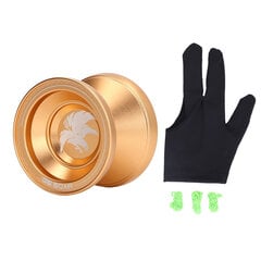 Alumiiniseos YoYo Ball Professional Ei reagoi YoYo Golden YoYo 3 kpl vaihtonauhalla hinta ja tiedot | Pingispallot | hobbyhall.fi