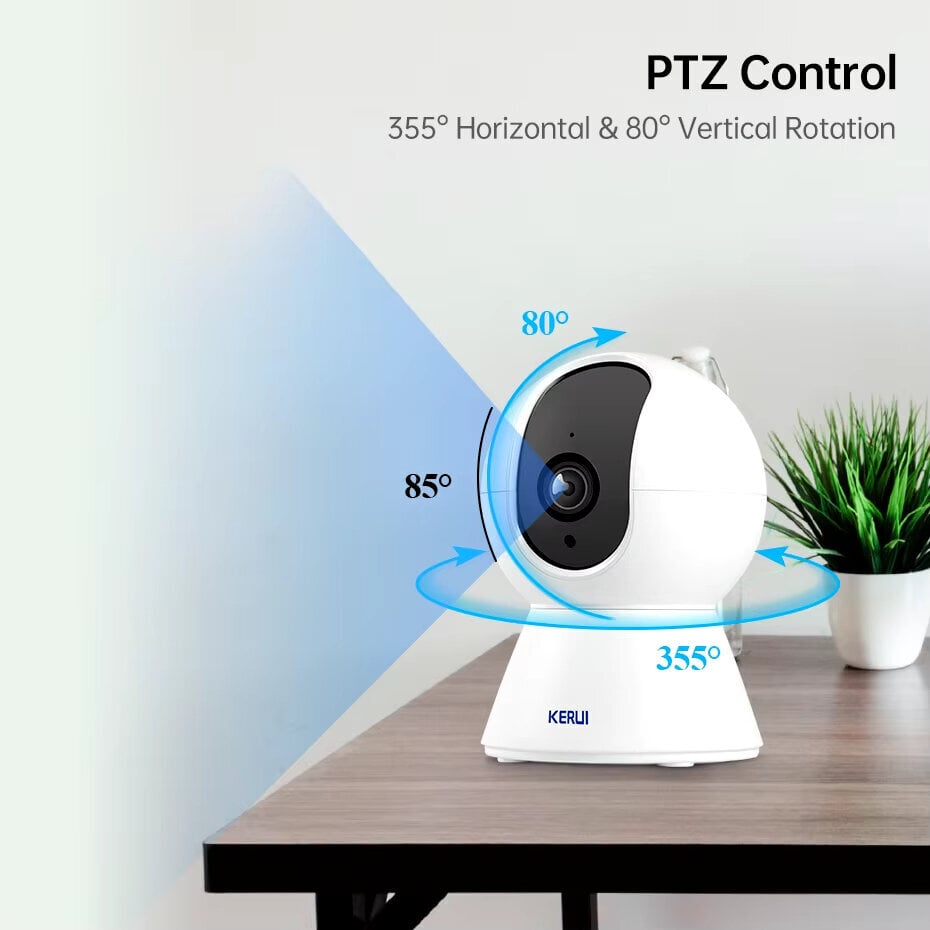 5 megapikselin Smart Mini WiFi IP-kamera sisäkäyttöön langaton kodin turvallisuus AI Human Detect CCTV valvontakamera automaattinen seuranta hinta ja tiedot | Valvontakamerat | hobbyhall.fi