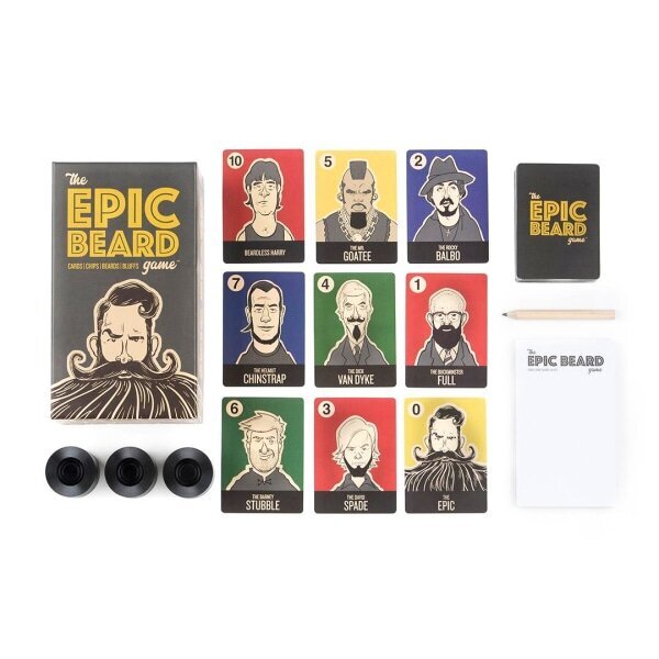 Epic Beard Game: Rohkea bluffipeli 3-8 pelaajalle monivärinen hinta ja tiedot | Lautapelit ja älypelit | hobbyhall.fi