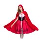 Naisten goottilainen punahilkka-asu, hupullinen viitta, jouluinen halloween-juhlamekko, jossa on Cape Adult hinta ja tiedot | Naamiaisasut | hobbyhall.fi