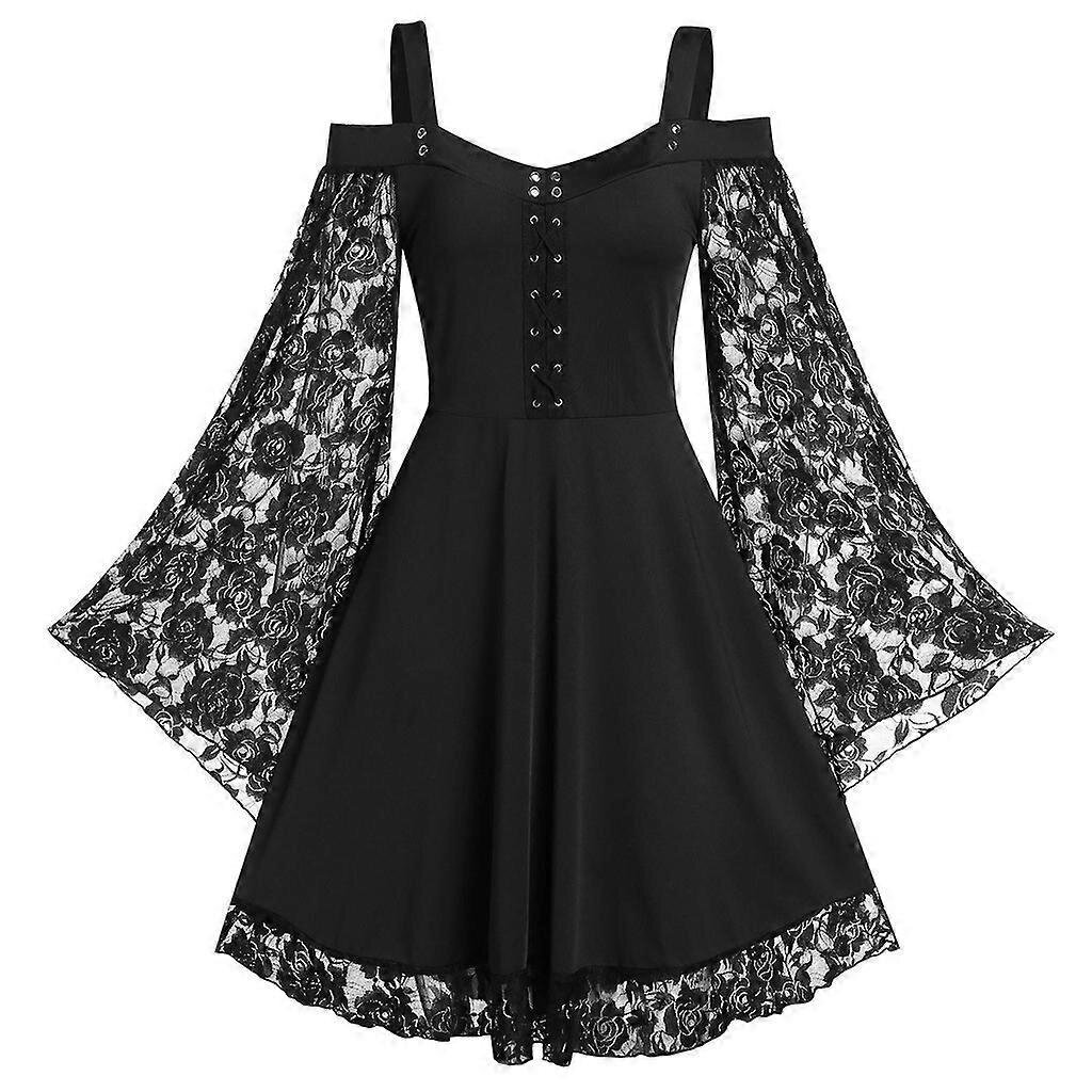 Halloween keskiaikainen Lolita Dress goottilainen pitsiasu hinta ja tiedot | Mekot | hobbyhall.fi