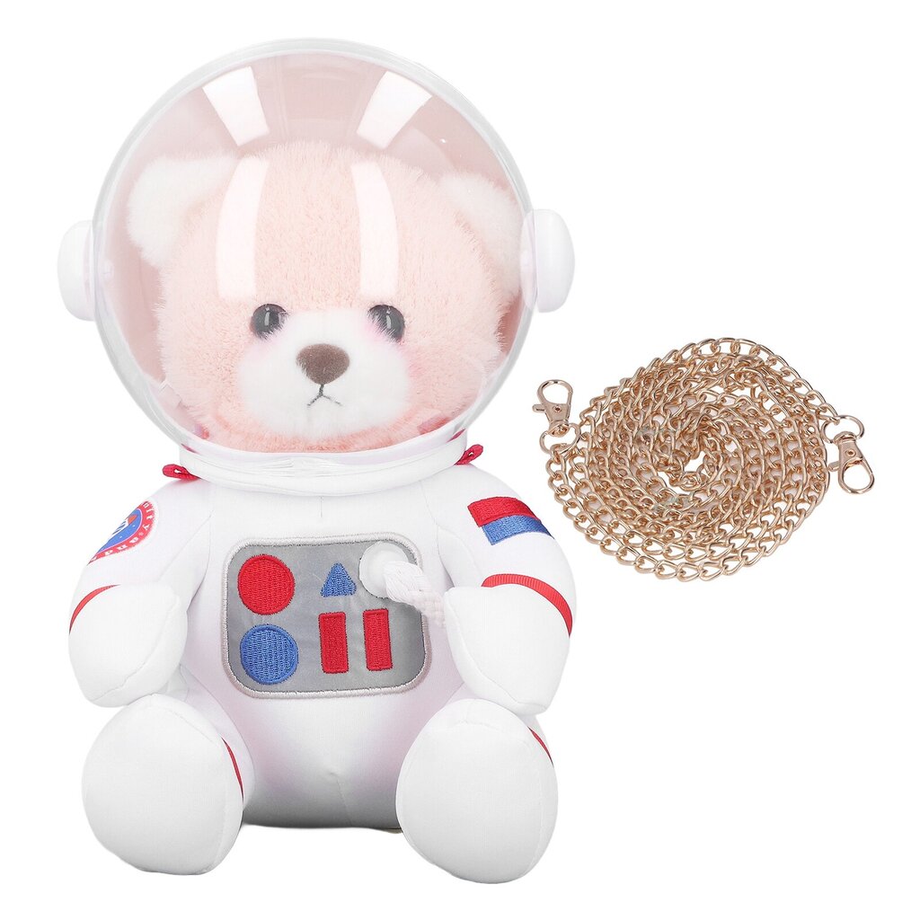 11,81 tuuman Space Bear täytetty lelu pieni laukku Suloinen untuvapuuvillainen sarjakuva karhunukke syntymäpäivälahjaksi vaaleanpunainen hinta ja tiedot | Makuupussit | hobbyhall.fi