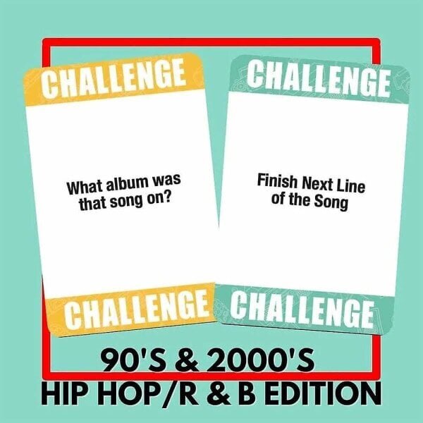 Lyyrisesti oikea 90- ja 2000-lukujen hip hop- ja R&B-musiikkitrivia-korttipeli hinta ja tiedot | Lautapelit ja älypelit | hobbyhall.fi