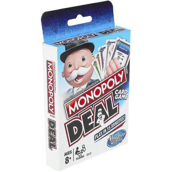 Monopoly Deal Nopeapeli korttipeli perheille, 8-vuotiaille ja sitä vanhemmille lapsille ja 2-5 pelaajalle null ei mitään hinta ja tiedot | Lautapelit ja älypelit | hobbyhall.fi