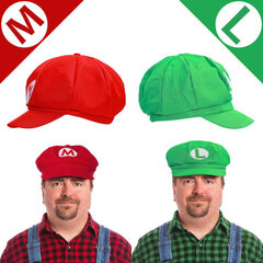 Super Mario Bros Mario ja Luigi Hatut Lippikset Viikset Käsineet Napit Cosplay-asu hinta ja tiedot | Miesten korut | hobbyhall.fi