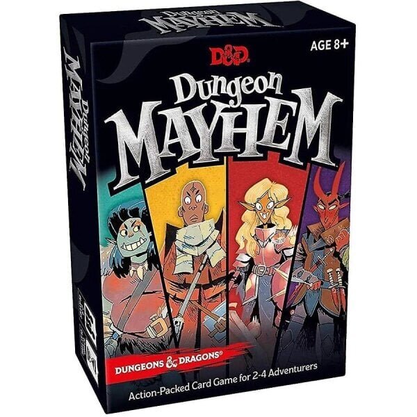 Dungeones Mayhem Dungeonsing Dragons -korttipeli 120 korttia Leluviihdejuhlat Perheystävät Taistelu Baldur's Gate Boardista perus- ja laajennus hinta ja tiedot | Lautapelit ja älypelit | hobbyhall.fi