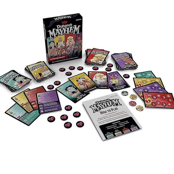 Dungeones Mayhem Dungeonsing Dragons -korttipeli 120 korttia Leluviihdejuhlat Perheystävät Taistelu Baldur's Gate Boardista perus- ja laajennus hinta ja tiedot | Lautapelit ja älypelit | hobbyhall.fi