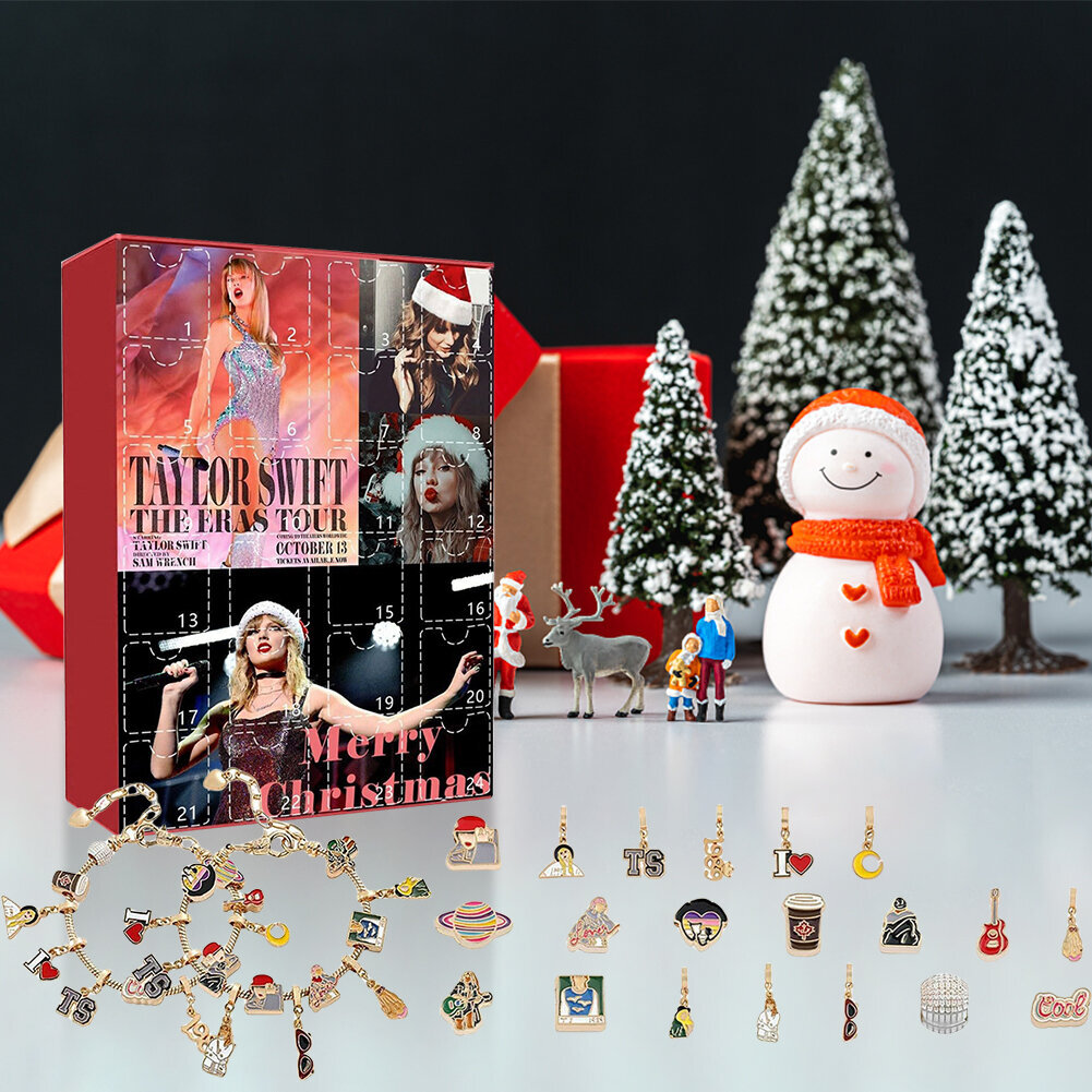 Joulukoristeet Taylor-rannerenkaat adventtikalenterifestivaalin teema Taylor-rannekorut lelujen saapumiskalenteri lapsille teini-ikäisille naisille hinta ja tiedot | Joulukoristeet | hobbyhall.fi