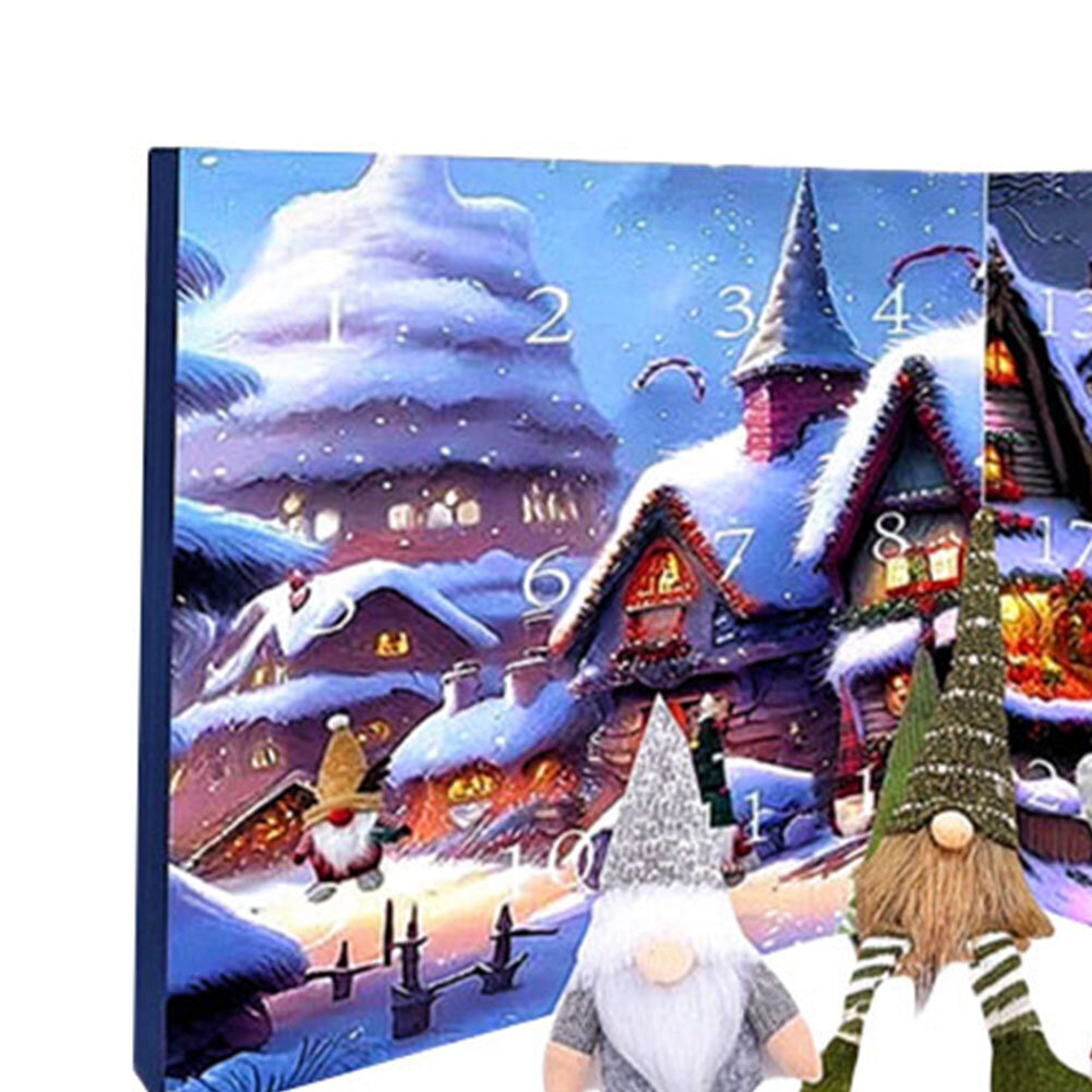 2024 Gnome Advent -kalenteri Joulun lähtölaskentakalenteri 24 päivän joulun adventtikalenteri lapsille aikuisille hinta ja tiedot | Joulukoristeet | hobbyhall.fi