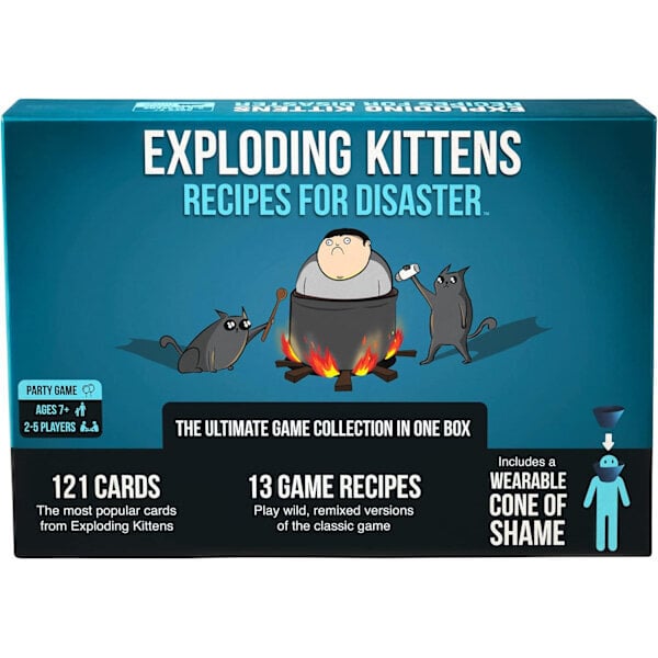 Exploding Kittens - Deluxe Russian Roulette Card Game Set - Perheystävällinen lautapeli aikuisille, teini-ikäisille ja lapsille hinta ja tiedot | Lautapelit ja älypelit | hobbyhall.fi