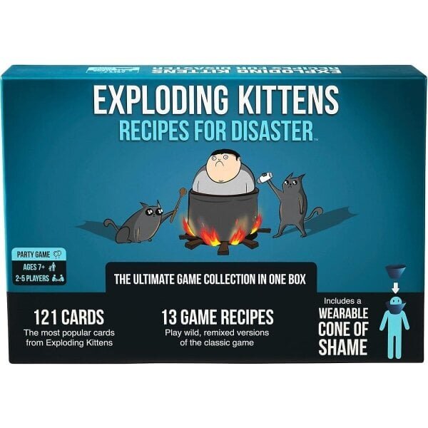 Exploding Kittens Resepti Disaster Deluxe -peliin -Venäläisen ruletin korttipelissä hinta ja tiedot | Lautapelit ja älypelit | hobbyhall.fi