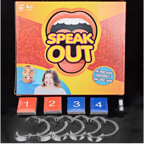 Hasbro Gaming Speak Out Family Games, tanskalainen ja norjalainen hinta ja tiedot | Lautapelit ja älypelit | hobbyhall.fi