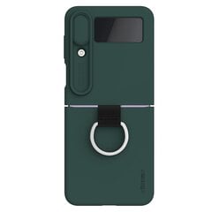 NILLKIN Camera Lens Slide Cover Design Nestemäinen silikoni puhelin tapauksessa Samsung Galaxy Z Flip 4-vihreä hinta ja tiedot | Puhelimen kuoret ja kotelot | hobbyhall.fi