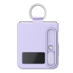 NILLKIN Camera Lens Slide Cover Design Nestemäinen silikoni puhelin asia Samsung Galaxy Z Flip 4-Purple hinta ja tiedot | Puhelimen kuoret ja kotelot | hobbyhall.fi